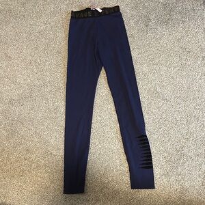 SAVAGE X FENTY FOREVER SAVAGE LEGGINGS WITH GOLD/ROSE GOLD LOGO